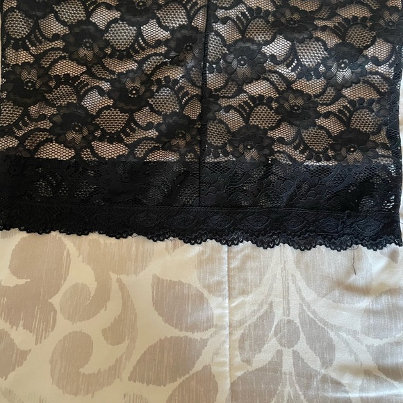 Miusol Cocktail Dress Deep V Tank Lace Floral Size M - Picture 6 of 8